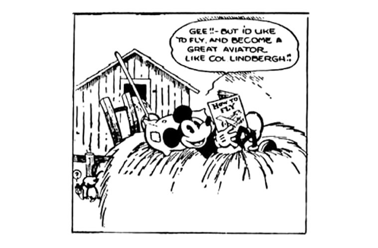 Mickey Mouse primera tira cómica